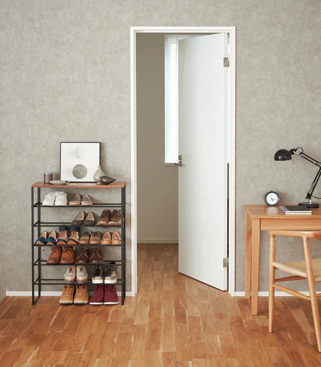 6-Tier Shoe Rack (34" High) — Steel