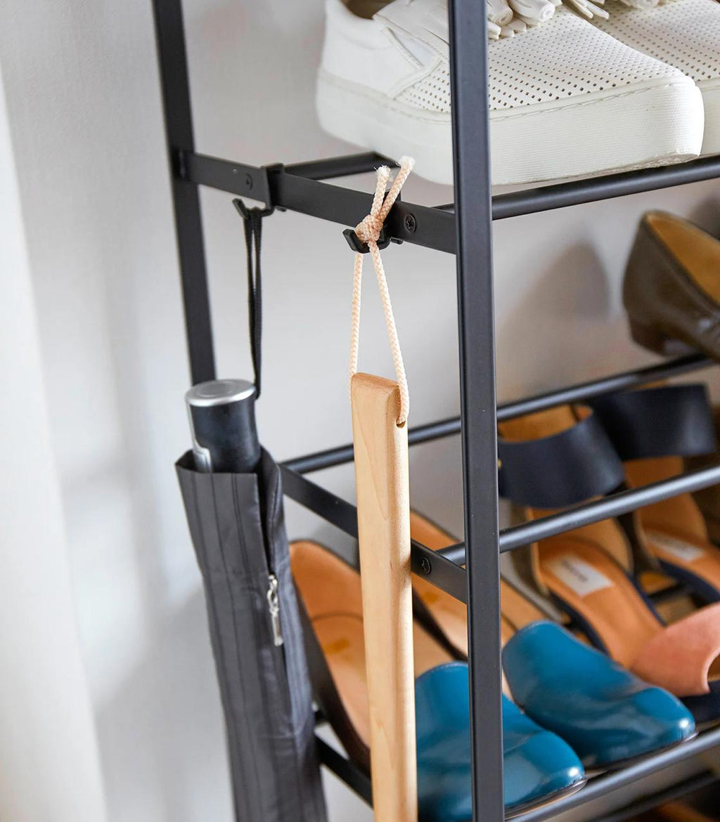 6-Tier Shoe Rack (34" High) — Steel