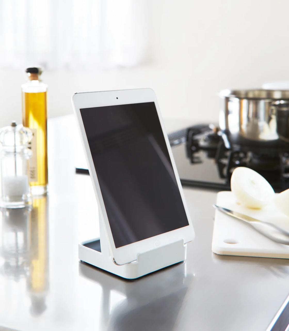 Spoon Rest & Lid Holder — Steel Kitchen Organiser