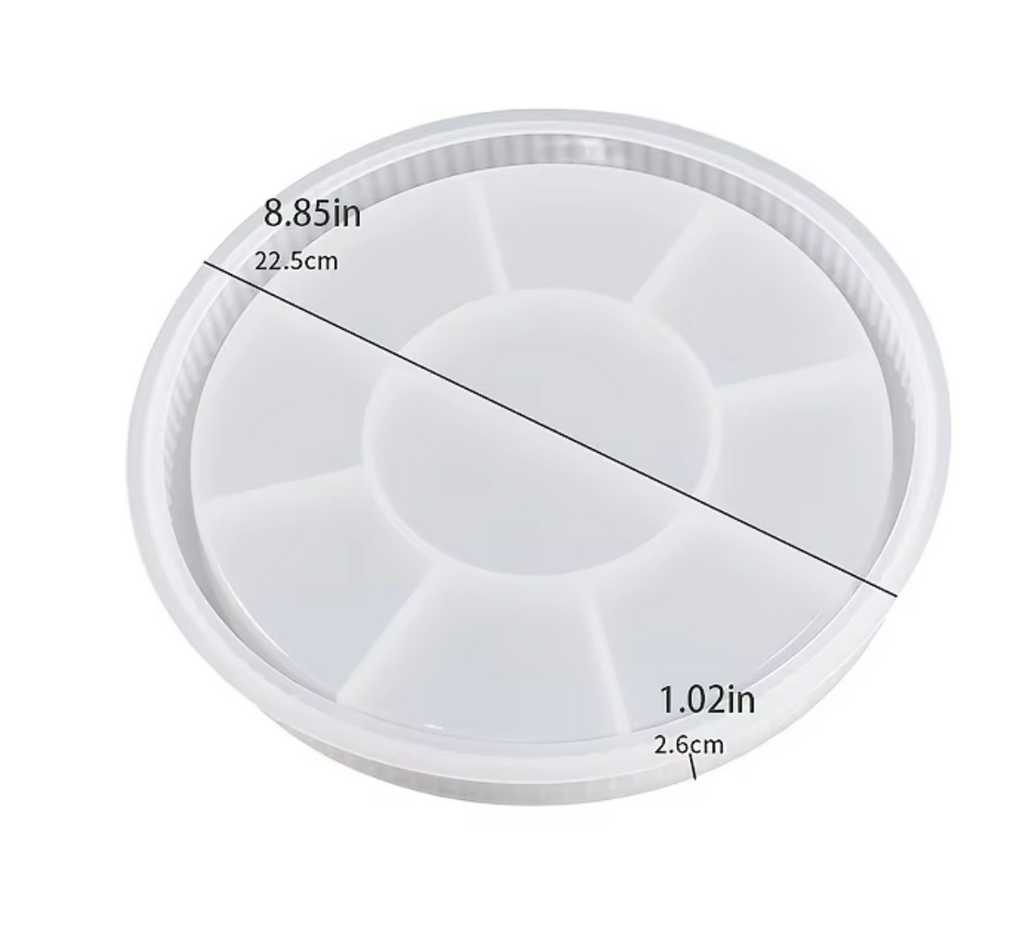 Ribbed Round Decorative Tray & Vase Set — Minimalist Home Styling