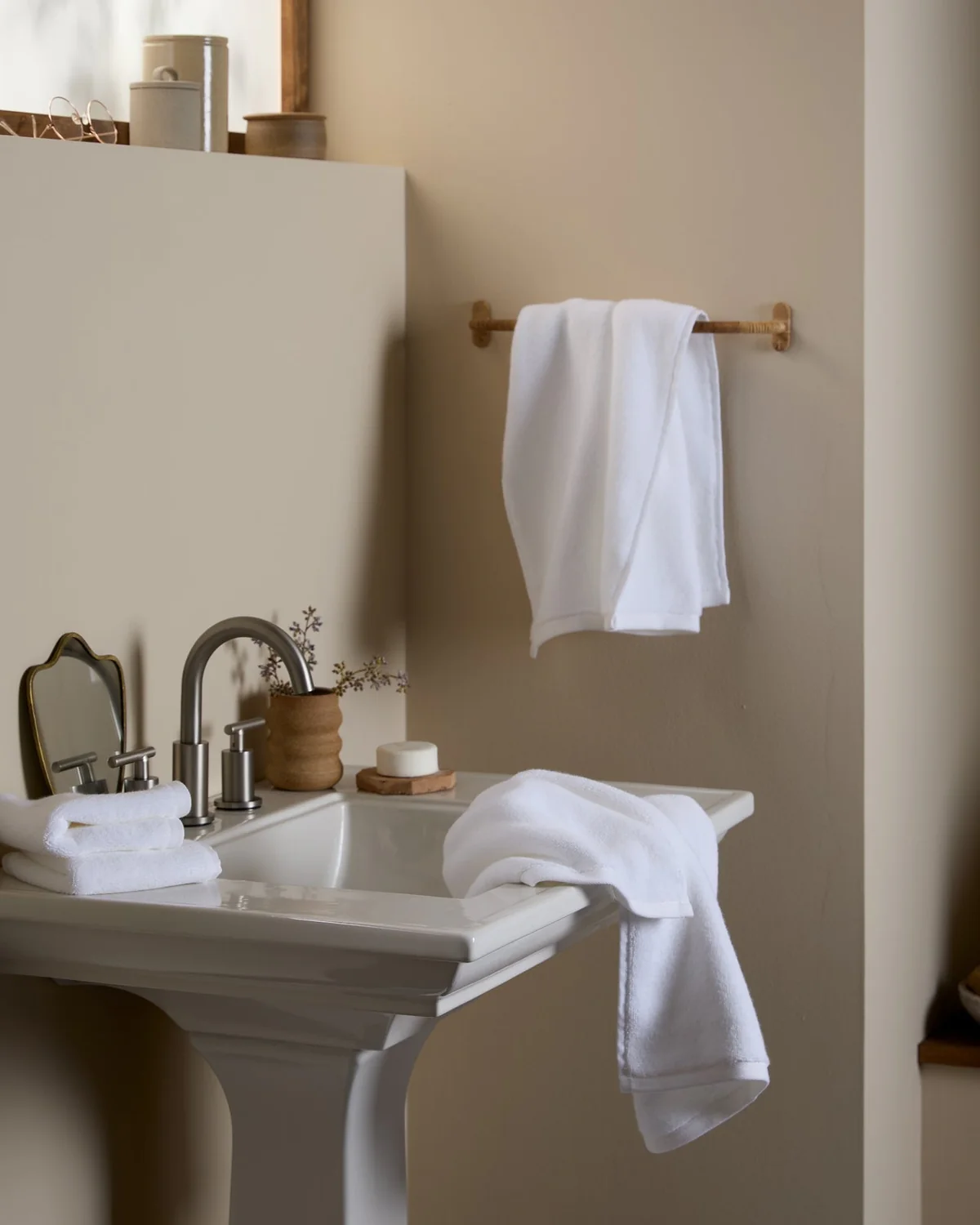 Organic Plush Turkish Cotton Towel – White