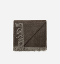 Acadia Yak Down Throw Blanket – Chocolate Herringbone