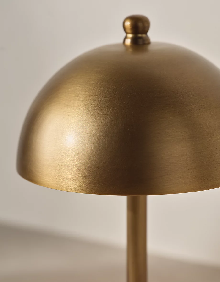 Wanstead Portable Table Lamp – Small, Antique Brass