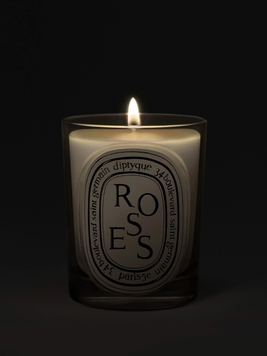 Diptyque Roses Classic Candle – 190g | 60-Hour Burn