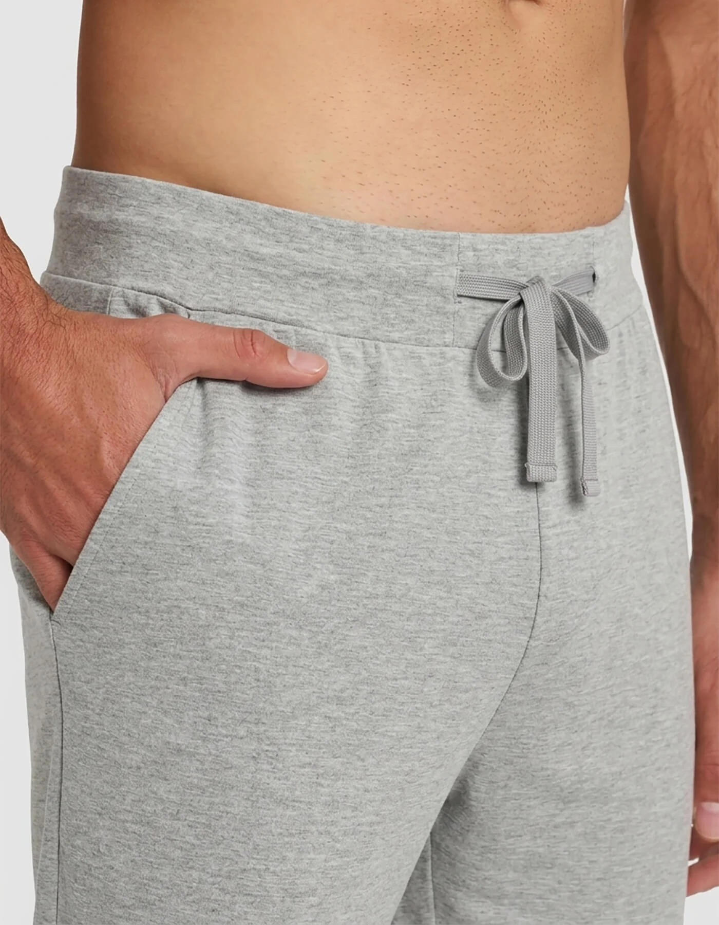 Men's Bamboo Stretch-Knit Short Sleeve Pajama Set – Heather Grey