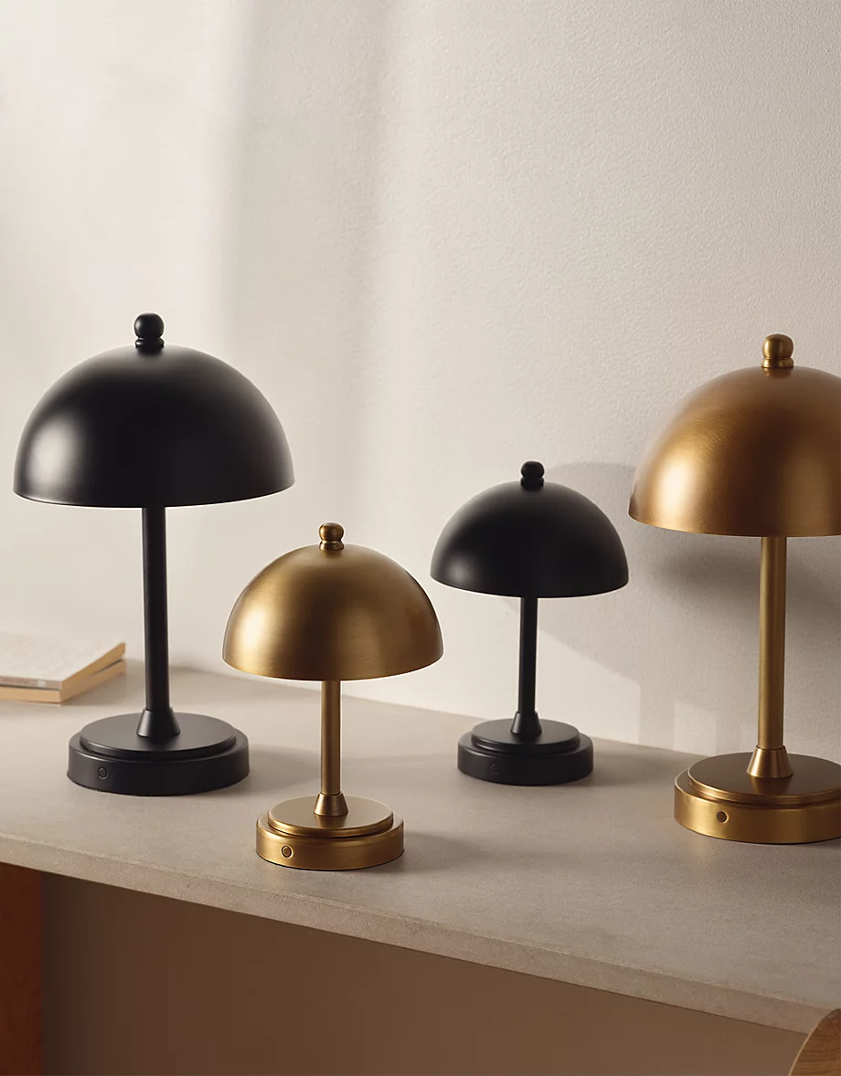 Wanstead Portable Table Lamp – Small, Antique Brass