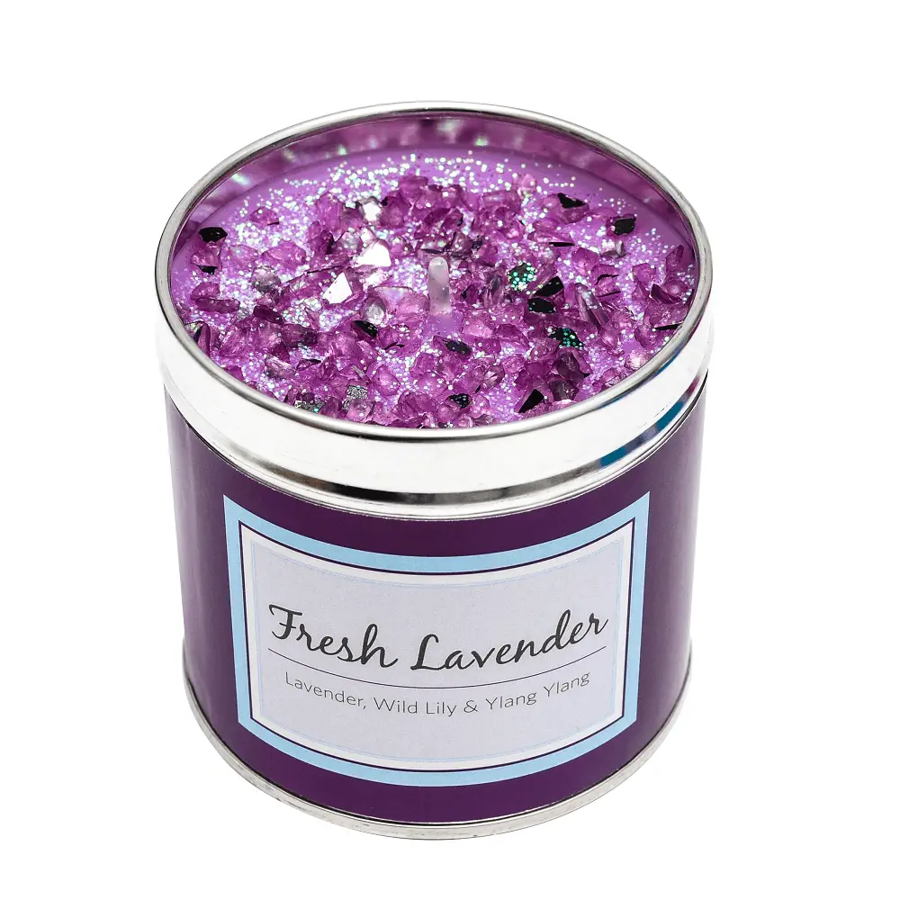 Fresh Lavender Luxury Tin Candle — Lavender, Wild Lily & Ylang Ylang