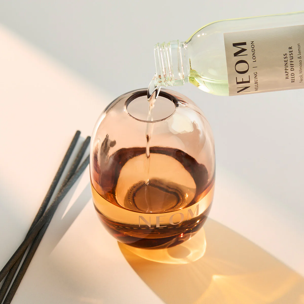 NEOM Happiness Reed Diffuser – Neroli, Mimosa & Lemon | 100ml