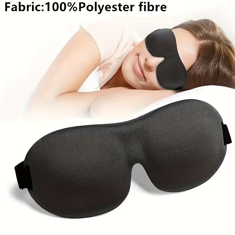 3D Contoured Blackout Sleep Mask – Pack of 10