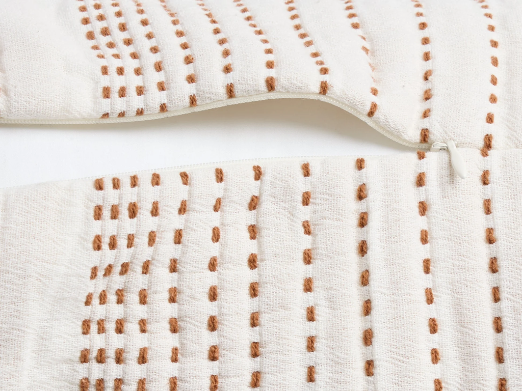 Hand Stitched Bolster Pillow Cover