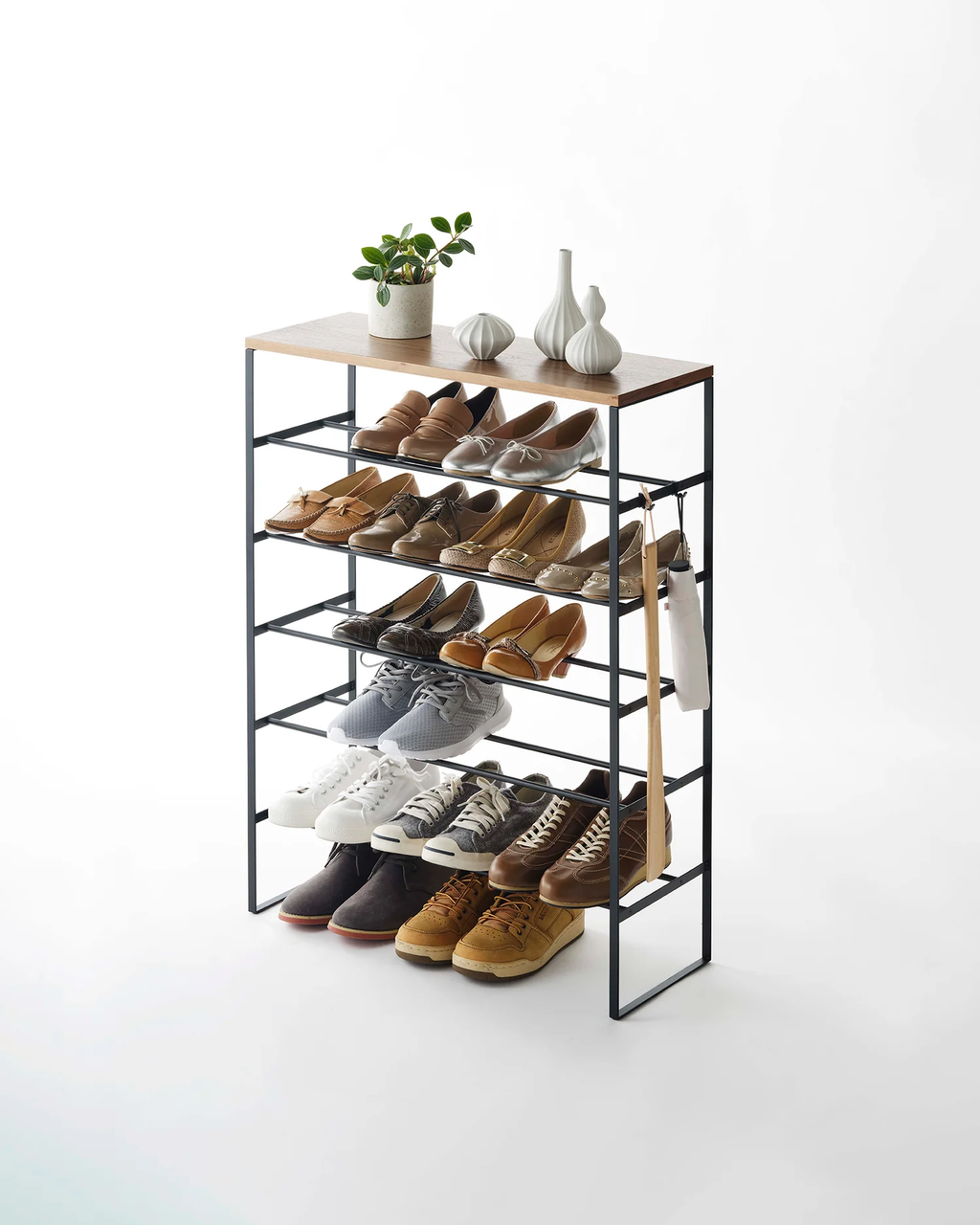 6-Tier Shoe Rack (34" High) — Steel