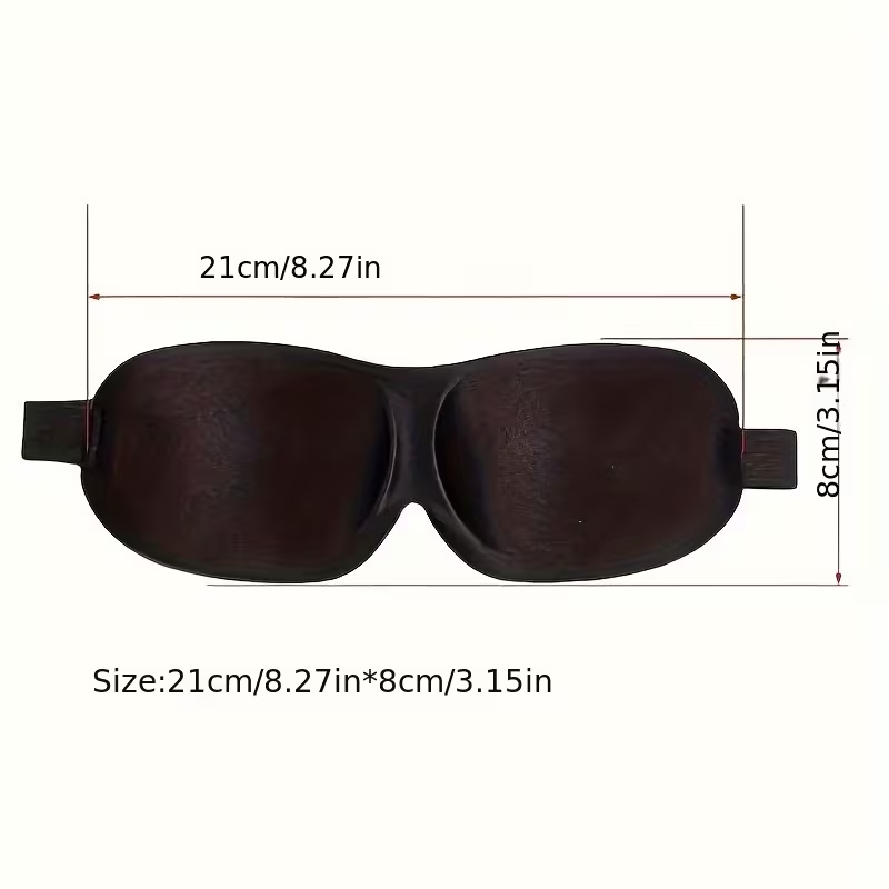 3D Contoured Blackout Sleep Mask – Pack of 10