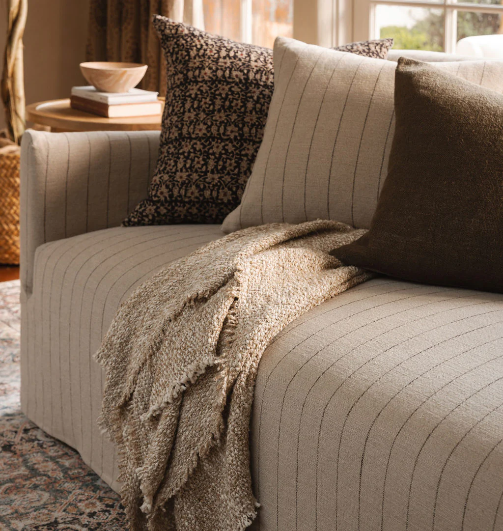 Brentwood Bouclé Throw Blanket – Natural
