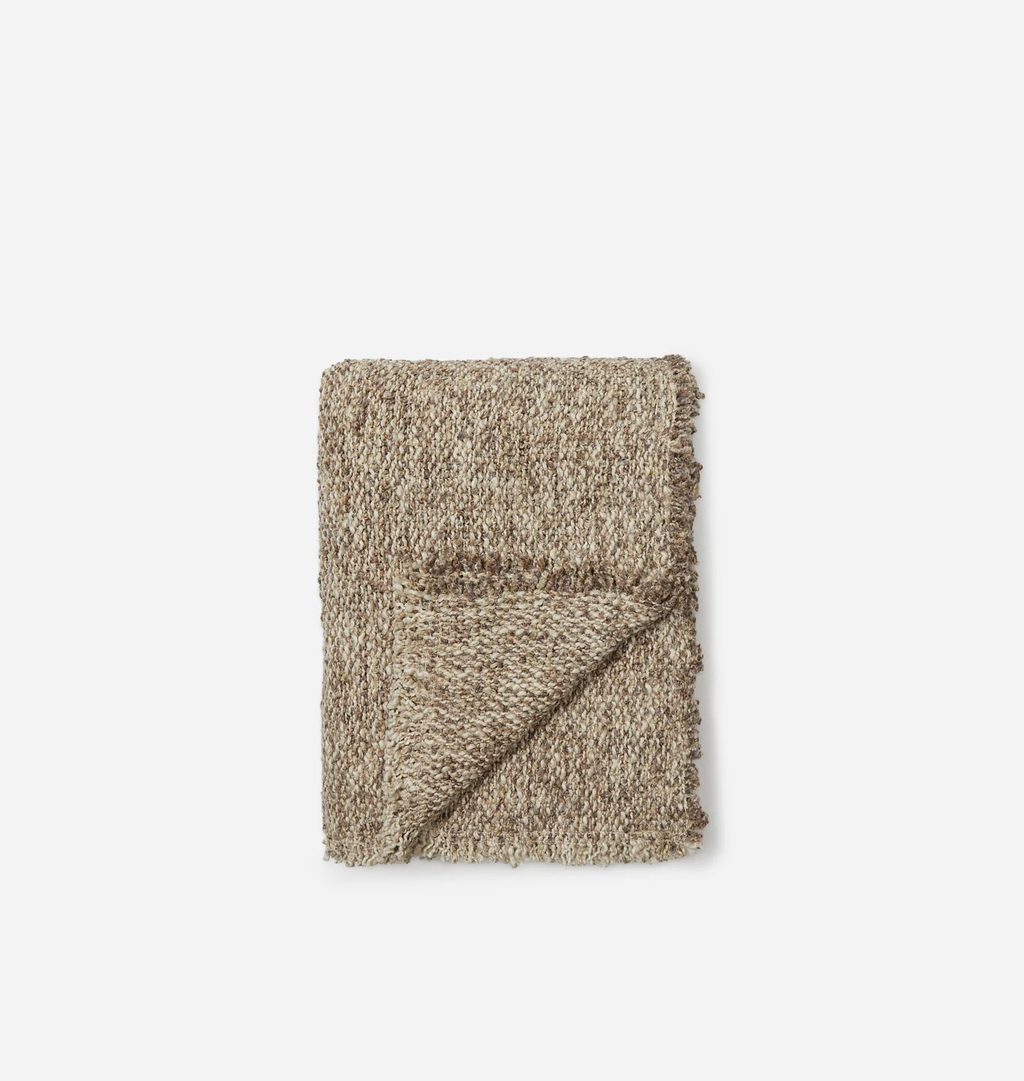 Brentwood Bouclé Throw Blanket – Natural