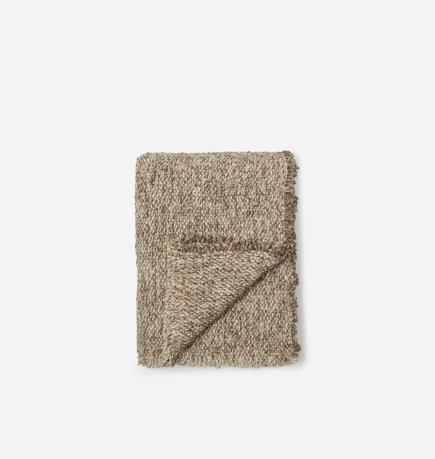 Brentwood Bouclé Throw Blanket – Natural