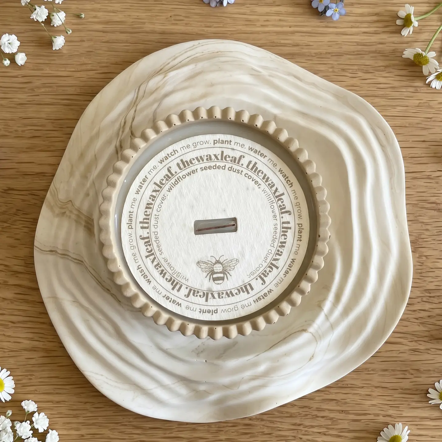 Bedtime Bliss — Lemon & Lavender Soy Candle in Handmade Ceramic Vessel