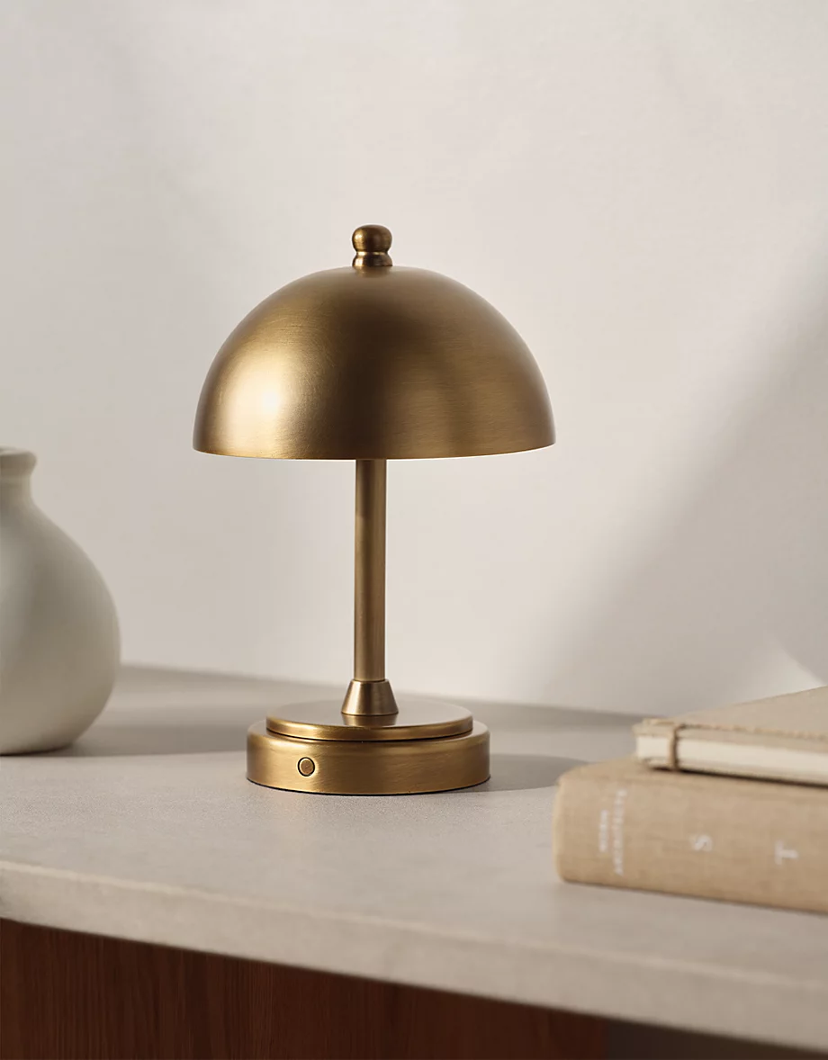 Wanstead Portable Table Lamp – Small, Antique Brass